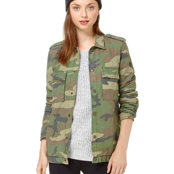 TNA Camo Button Down Shirt Jacket - Picture 3 of 13